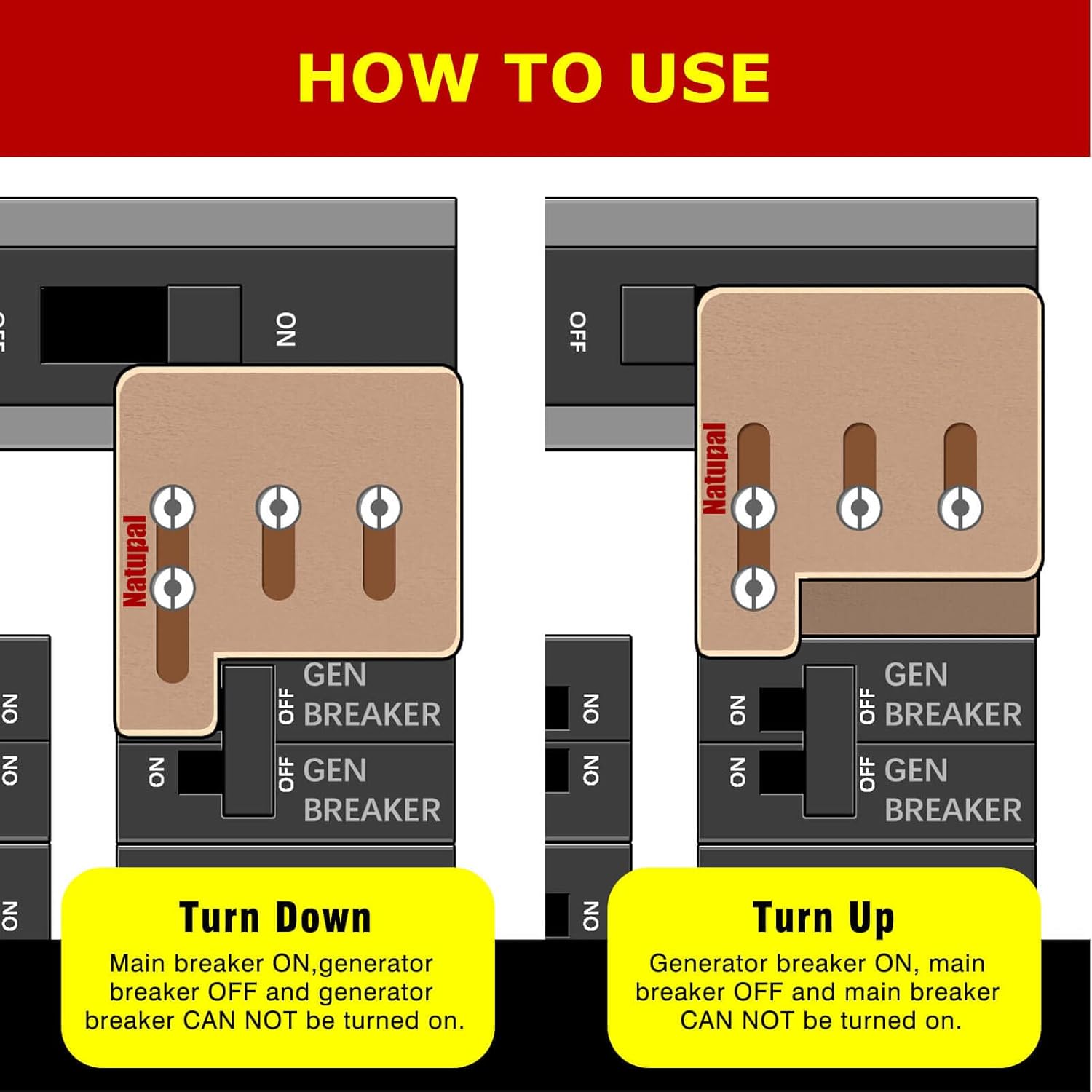 Generator Interlock Kit Compatible with Square D QO HOM 150 or 200 amp panels. 1 3/8 Inch Spacing between main and branch breaker, update versioner, Professional and Interlock Kit, new version