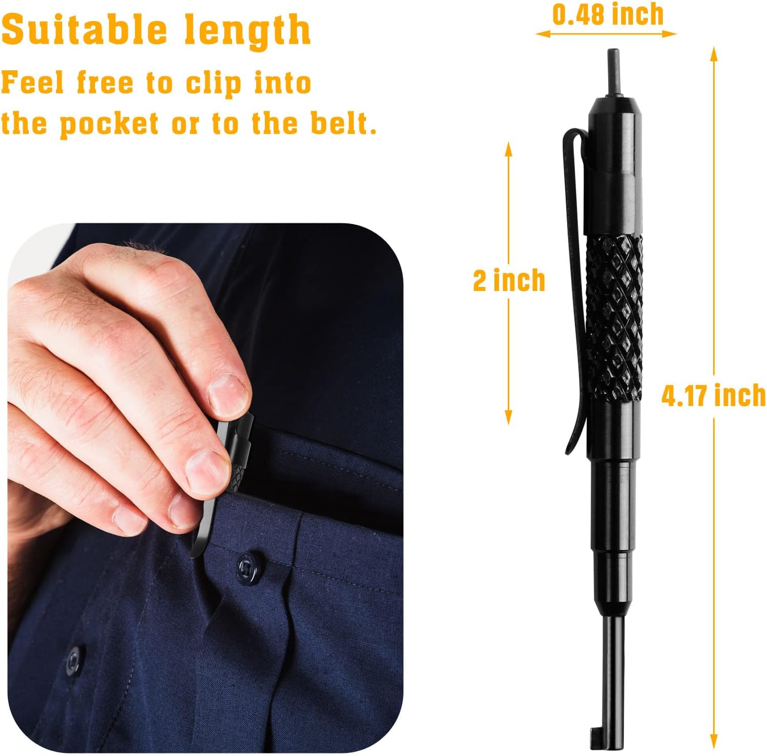 Alloy Steel Pocket Key, Universal Handcuff Key with Clip for All Standard Series Hand Cuffs