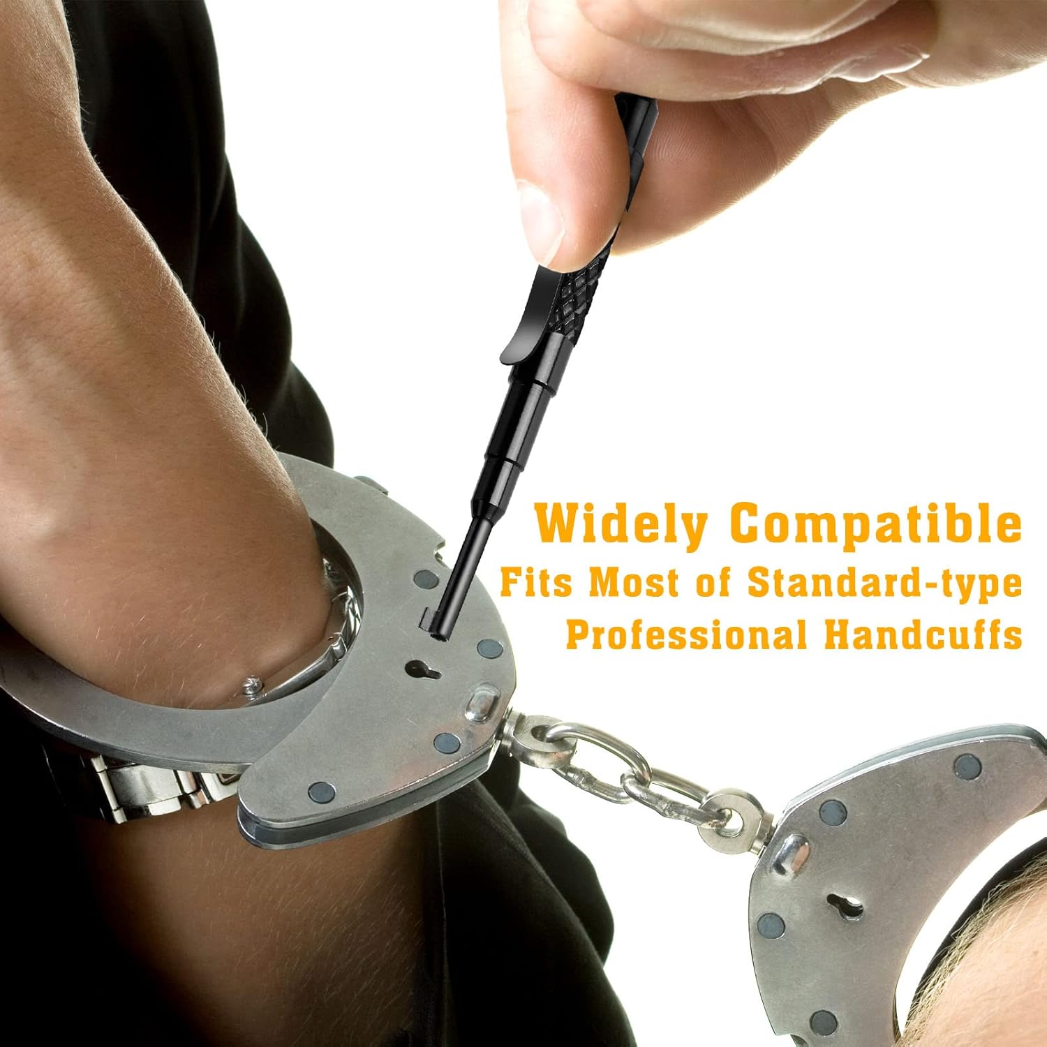 Alloy Steel Pocket Key, Universal Handcuff Key with Clip for All Standard Series Hand Cuffs